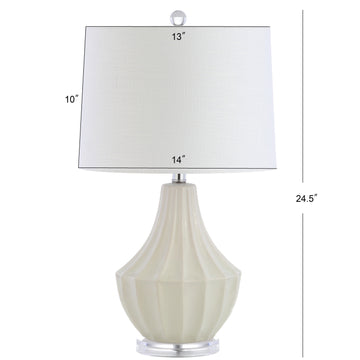 Tate 24.5" Ceramic LED Table Lamp - JONATHAN Y